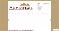 Desktop Screenshot of homesteadcs.org